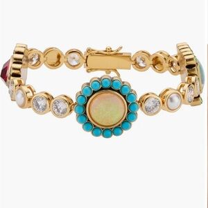Elegant Gold and Turquoise Bracelet
